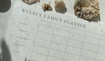 Weekly Family Planner