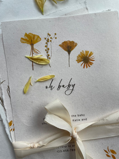 Baby Shower Invitation | Yellow Flowerpress