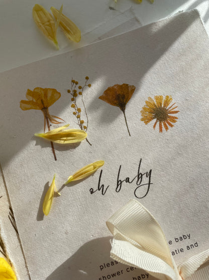 Baby Shower Invitation | Yellow Flowerpress