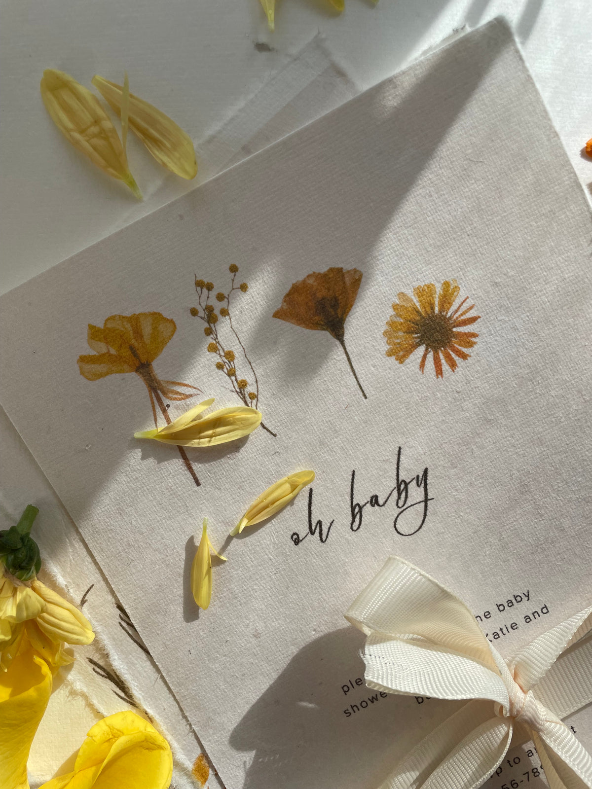 Baby Shower Invitation | Yellow Flowerpress